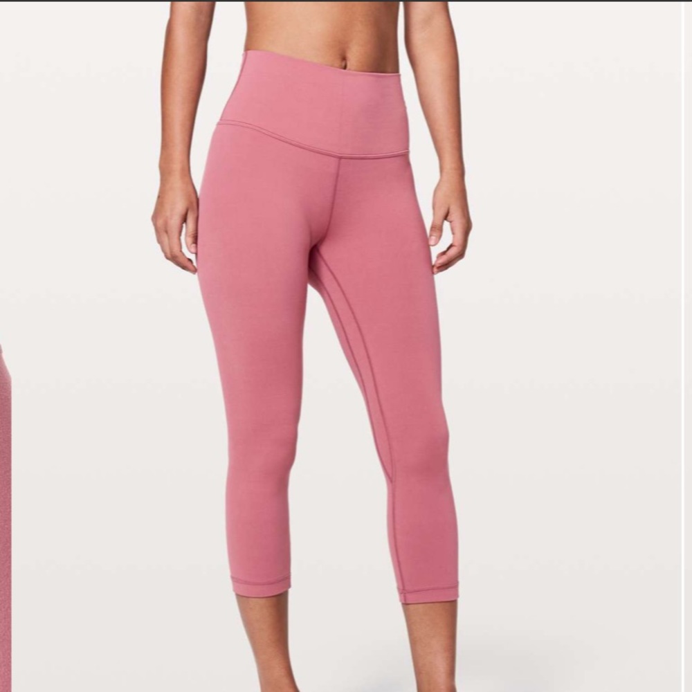 Lululemon High-waisted Align Crop 21” in Moss Rose
